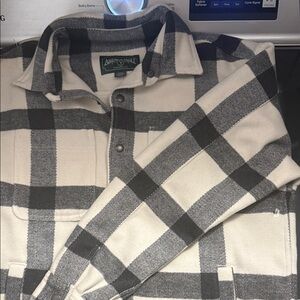 American Eagle Outfitters Black and White Plaid Jacket
